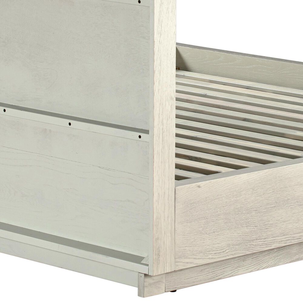 Blue River Abbey Queen Platform Bed in Silver Grey Oak, , large