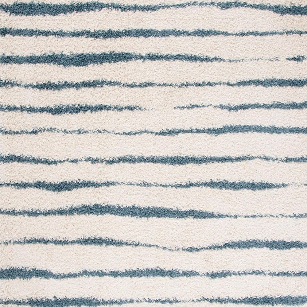 Safavieh Venus Shag VNS603L 5&#39;3&quot; x 7&#39;6&quot; Turquoise and Ivory Area Rug, , large