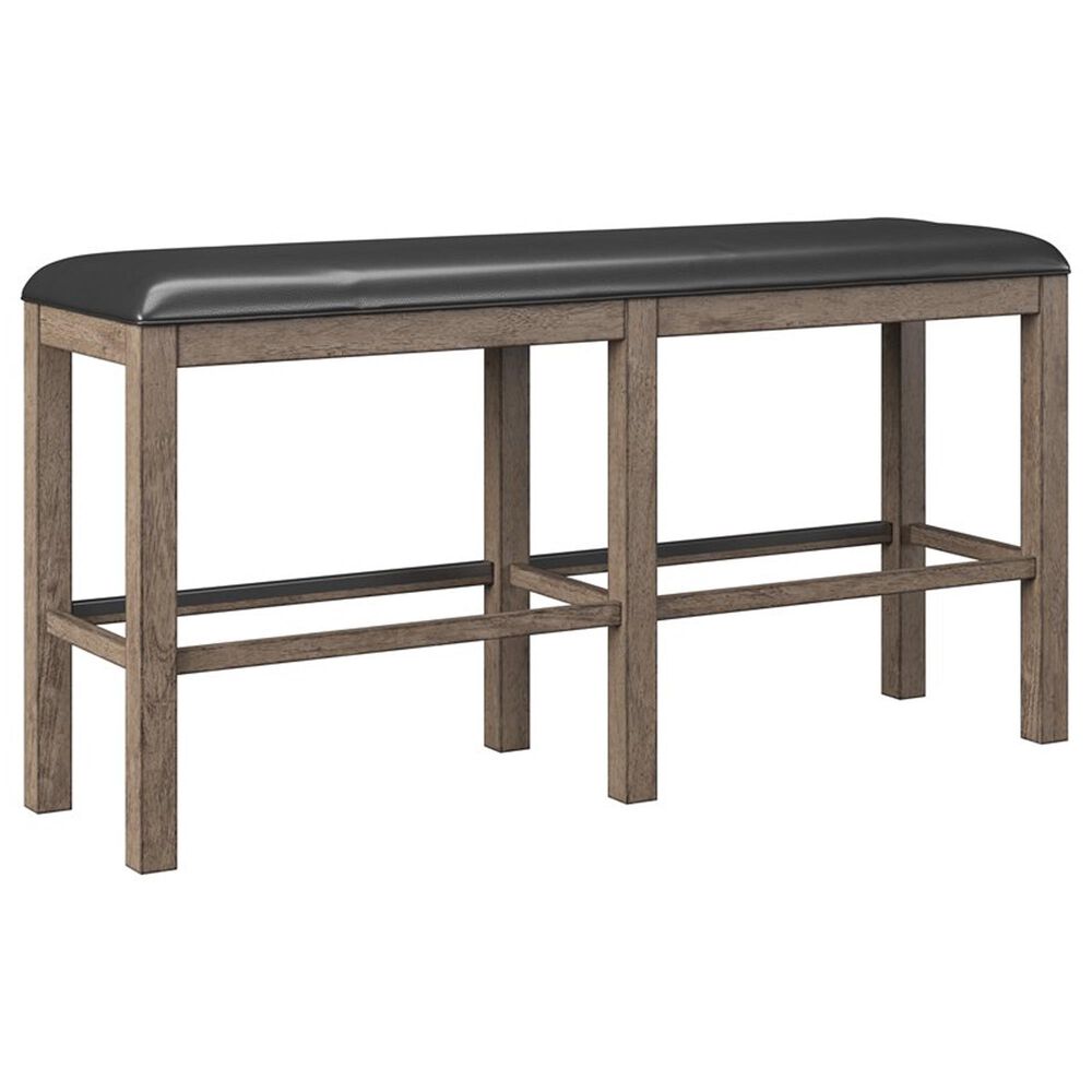 Golden Wave Furniture Benton 6-Piece Rectangular Dining Set in Pecan Brown, , large