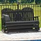 Ashley Hyland Wave Patio Glider Loveseat in Black, , large