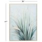 Maple and Jade 47" x 36" Coastal Leaves Framed Wall Art in Green and Blue, , large