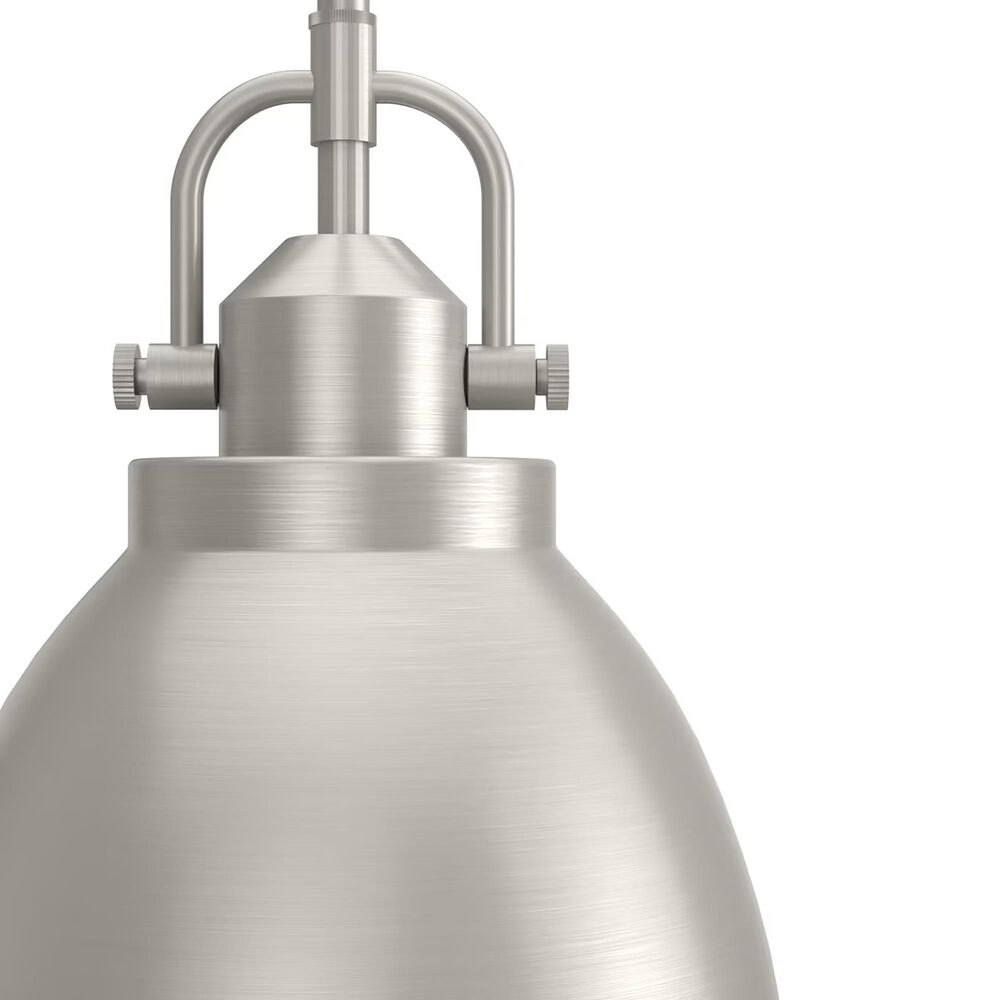 Hunter Bridgemoor 1-Light Pendant in Brushed Nickel, , large