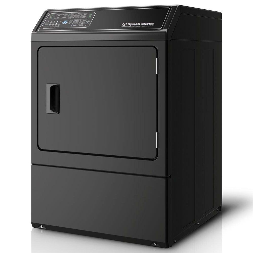Speed Queen 7.0 Cu. Ft. Front Load Gas Dryer with Steam in Matte Black, , large