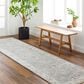 Surya Dresden Gray, Medium Gray, White, Light Slate, Denim and Mustard 2"7" x 10" Runner, , large