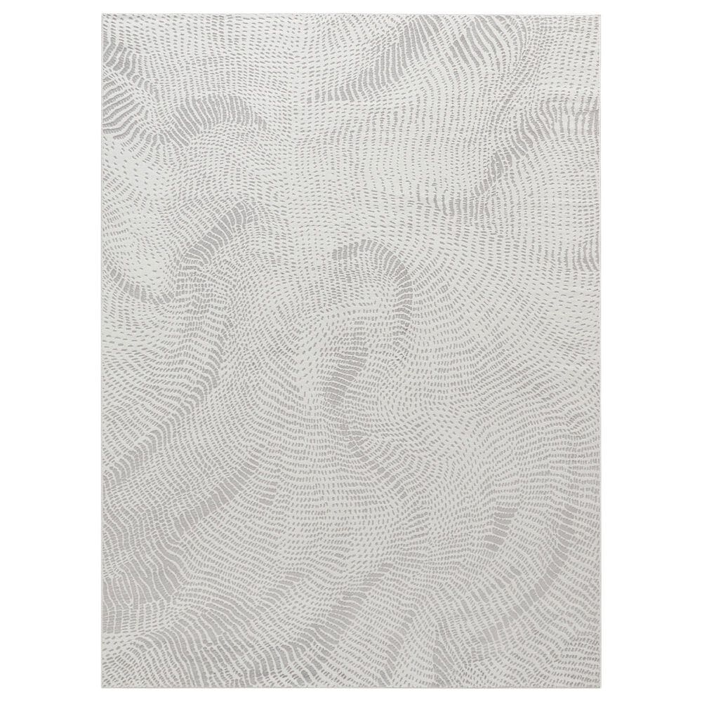 Nourison Central Park West CEP01 Grey 7"10" x 9"10" Area Rug, , large
