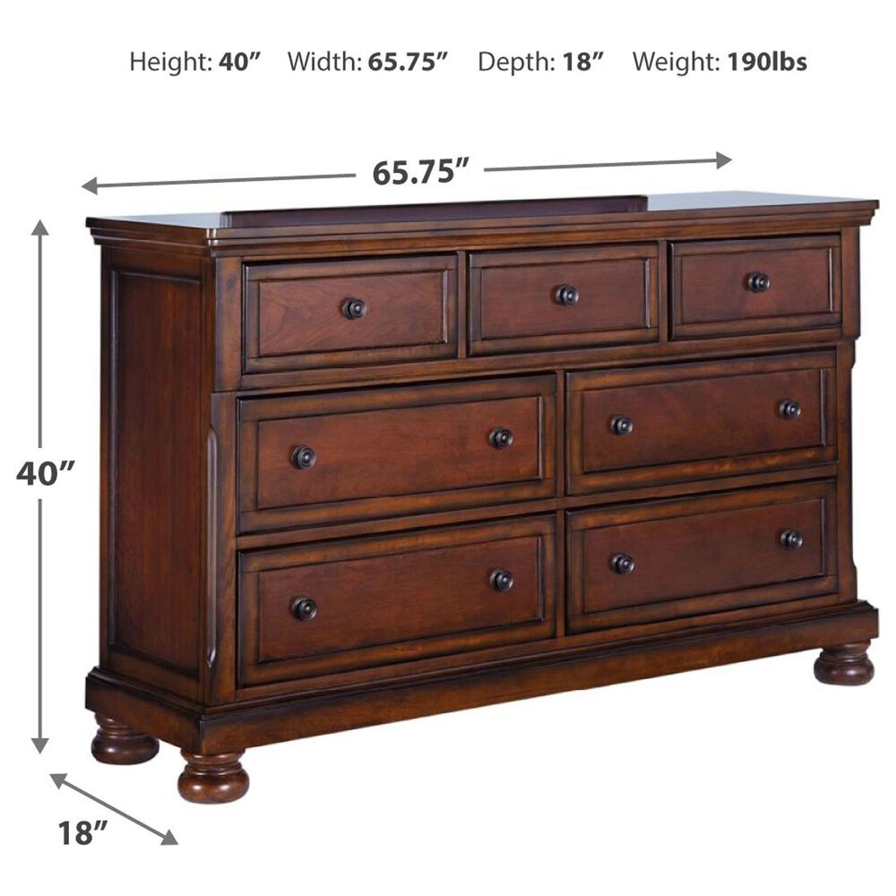 Millenium Porter 5-Piece King Bedroom Set in Rustic Brown, , large