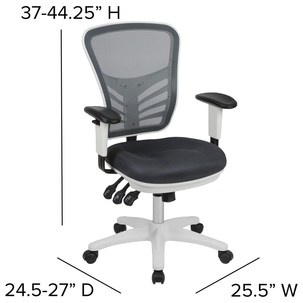 Flash Furniture 44.25&quot; Executive Swivel Chair in Gray, , large