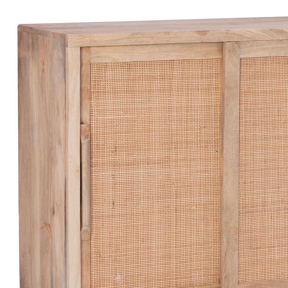 Linon Home Decor Janie 2-Door Cabinet in Natural and Gold, , large