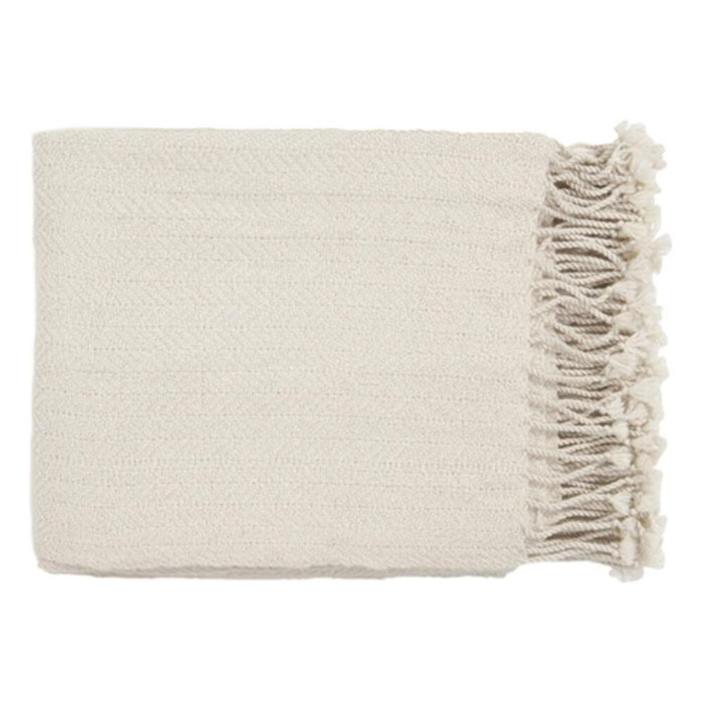 Surya Turner Throw in Off White, , large