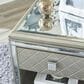 Ashley Chevanna End Table in Metallic Silvertone, , large