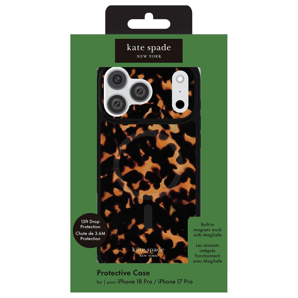 Kate Spade Protective MagSafe Case for Apple iPhone 18 Pro/17 Pro in Tortoise, , large