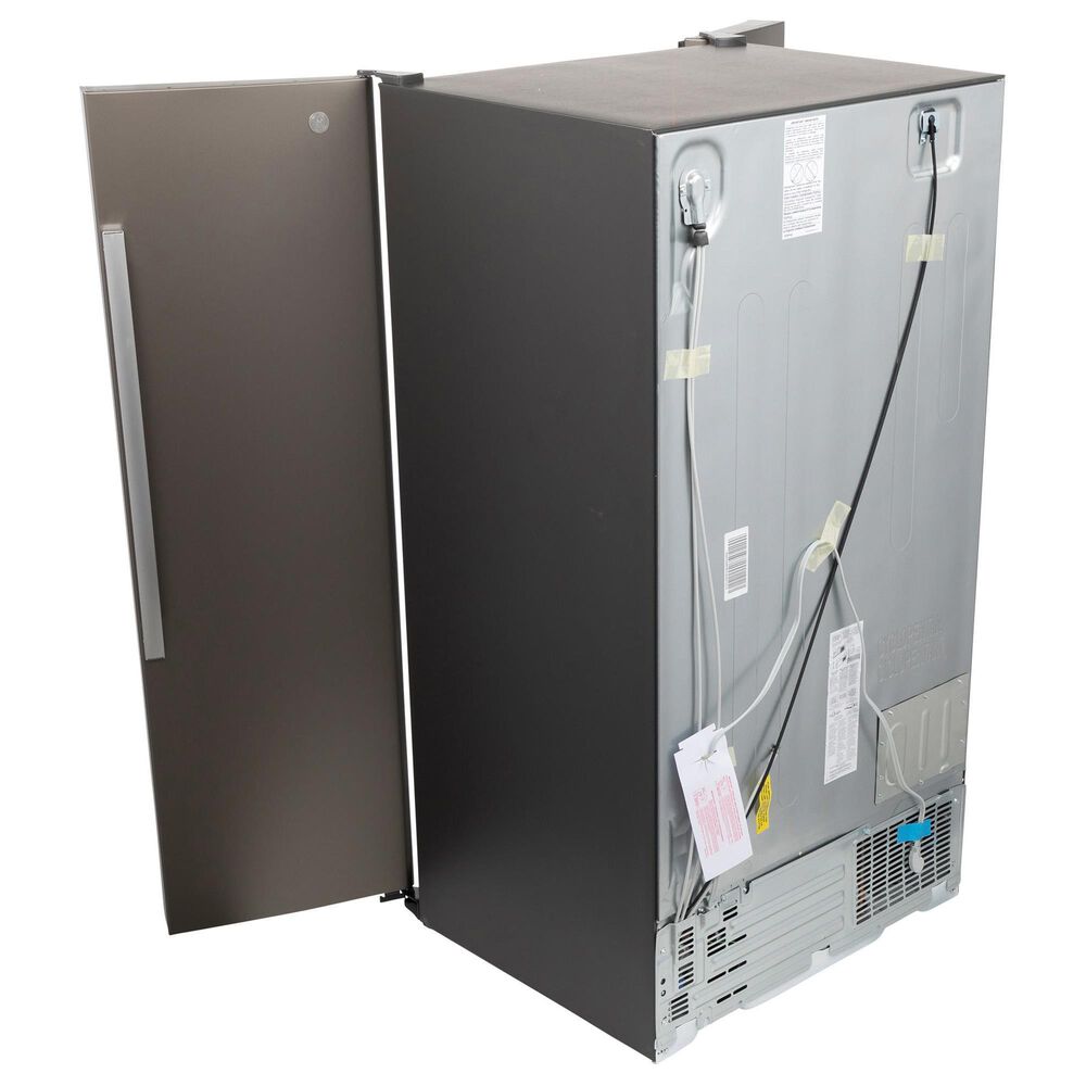 GE Appliances 23 Cu. Ft. Side by Side Refrigerator with External Dispenser in Fingerprint Resistant Slate, , large