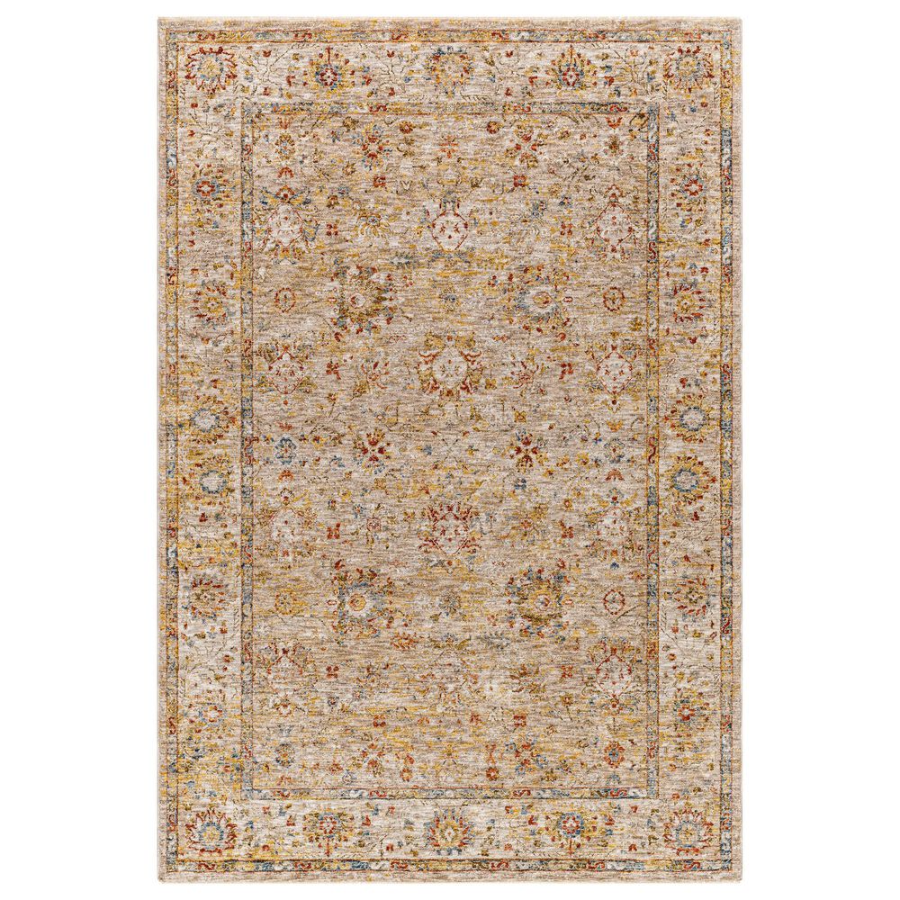 Surya Mona Lisa 2"7" x 7"3" Tan, Mustard, Olive, Sage, Brick Red, Dark Blue and Burgundy Runner, , large