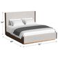 37B Brisbane King Upholstered Platform Bed in Brown, , large