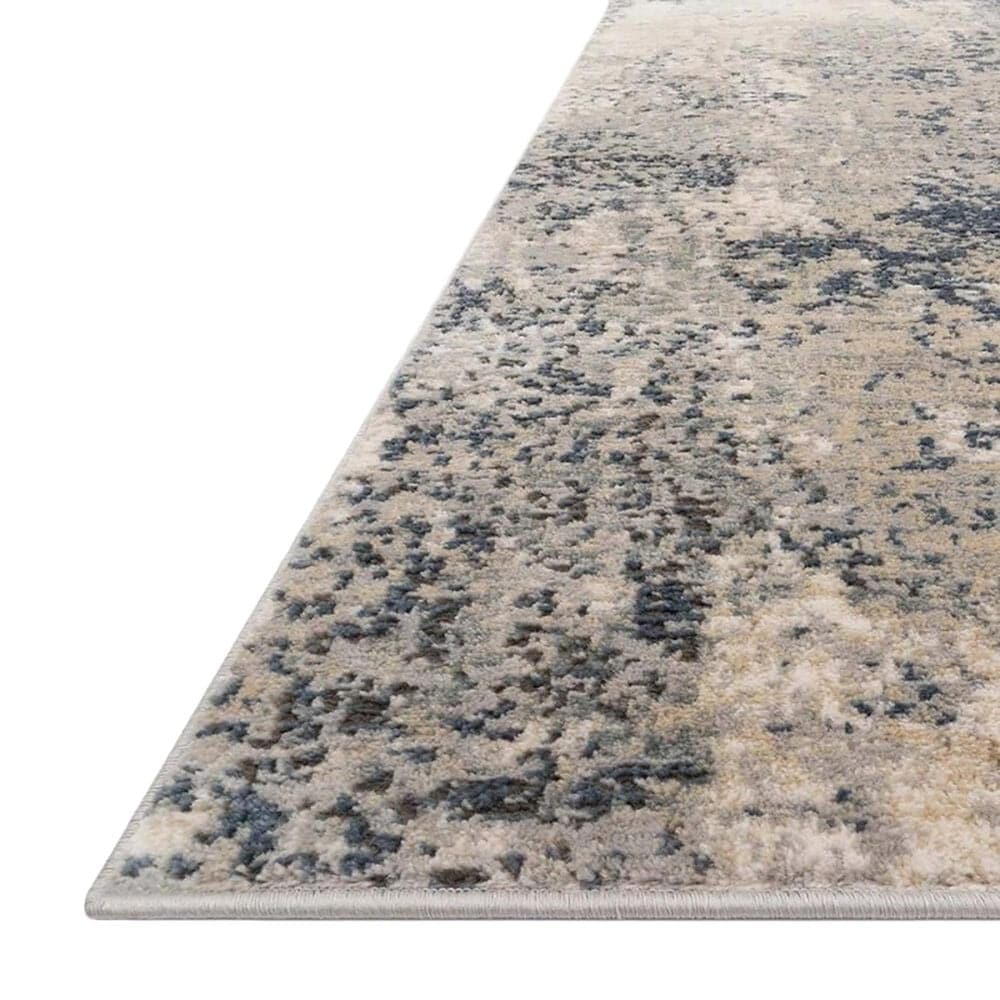 Loloi Teagan TEA-07 2'8" x 7'6" Natural and Denim Runner, , large
