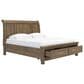 Ashley Feddinger King Storage Sleigh Bed in Chestnut Brown, , large