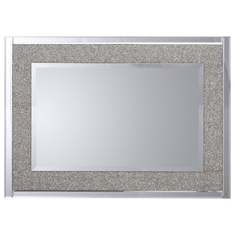 Ashley Kingsleigh Rectangle Accent Wall Mirror in Silver, , large