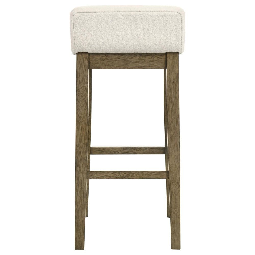 Armen Living Annikah Bar Height Stool in Putty Brown, , large