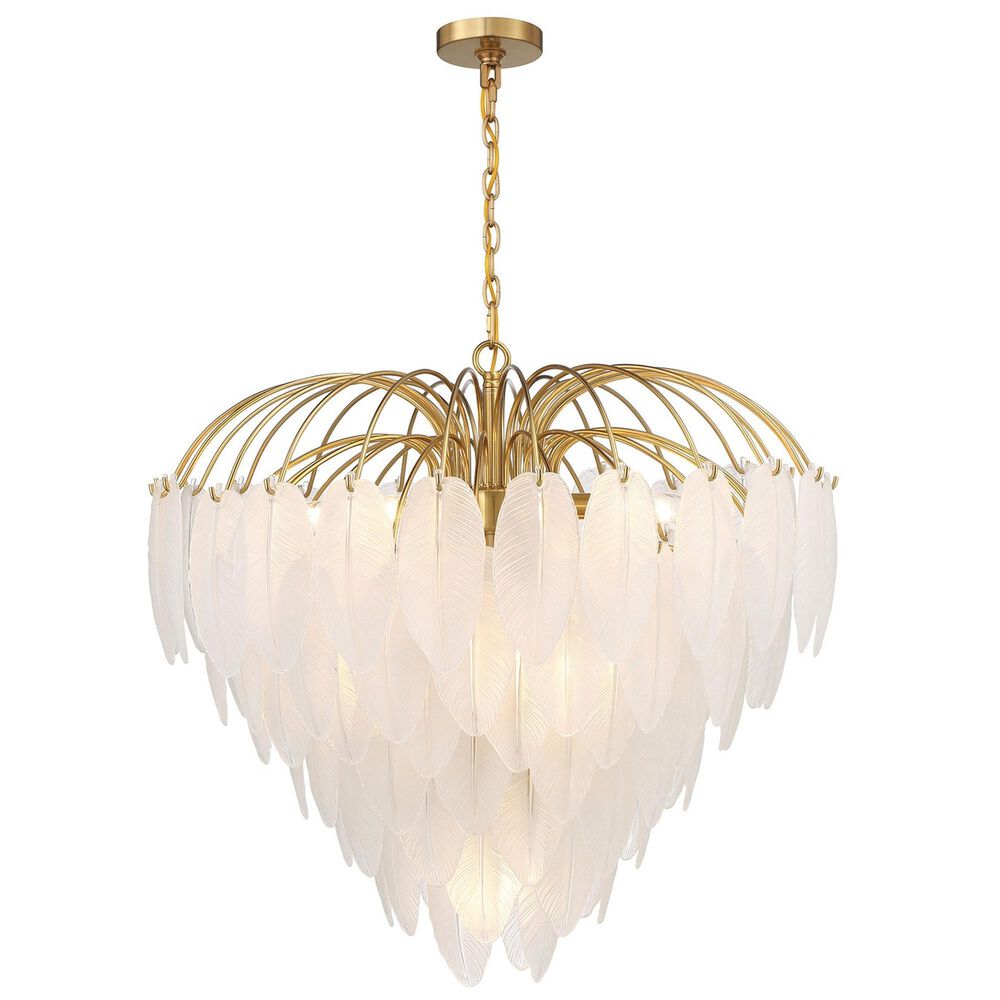 Savoy House Boa 9 Light Chandelier in Warm Brass, , large