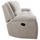 Simeon Collection Buster Manual Dual Reclining Sofa in Opal Taupe Velvet, , large
