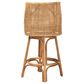 Baxton Studio Bella Swivel Bar Stool in Natural Brown, , large