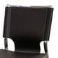 Baxton Studio Side Chair with Dark Brown Leather in Chrome (Set of 2), , large
