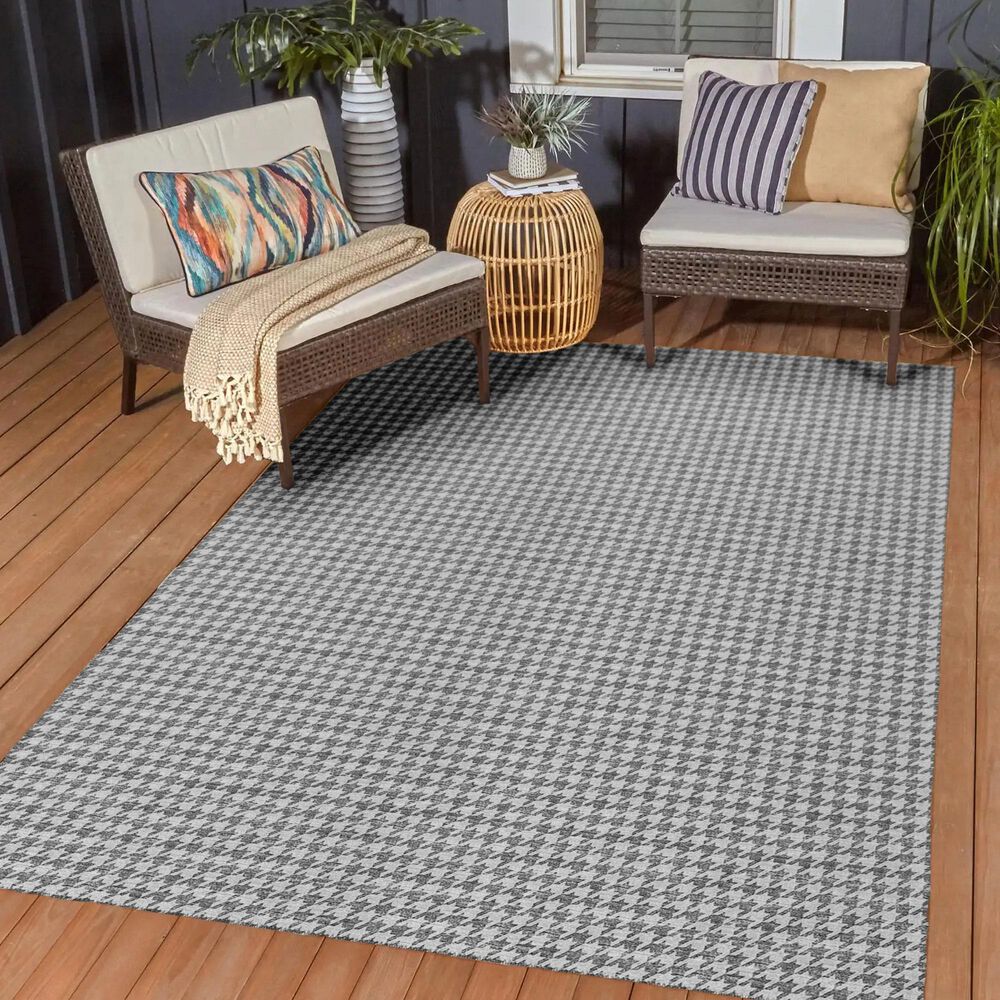 Dalyn Rug Company Hinton 10&#39; x 14&#39; Grey Indoor/Outdoor Area Rug, , large