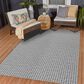 Dalyn Rug Company Hinton 10" x 14" Grey Indoor/Outdoor Area Rug, , large