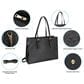Manhattan 15.6" Venice Laptop Tote Bag for Women in Black, , large