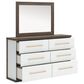 Ashley Kendanport 5 Piece Queen Bedroom Set in Brown and White, , large