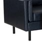 Linon Home Decor Wallis Accent Chair with Ottoman in Navy, , large