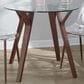 Lumisource Folia Dining Table in Walnut and Clear - Table Only, , large