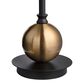 Crestview Collection Rita Buffet Lamp in Brushed Gold and Matte Black, , large