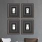 Paragon Dominoes 18" x 15" Wall Art in Black (Set of 4), , large