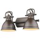 Golden Lighting Duncan 2-Light Bath Vanity in Rubbed Bronze, , large