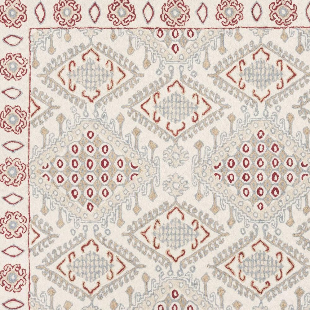Safavieh Micro-Loop 2&#39;3&quot; x 7&#39; Ivory and Red Runner, , large