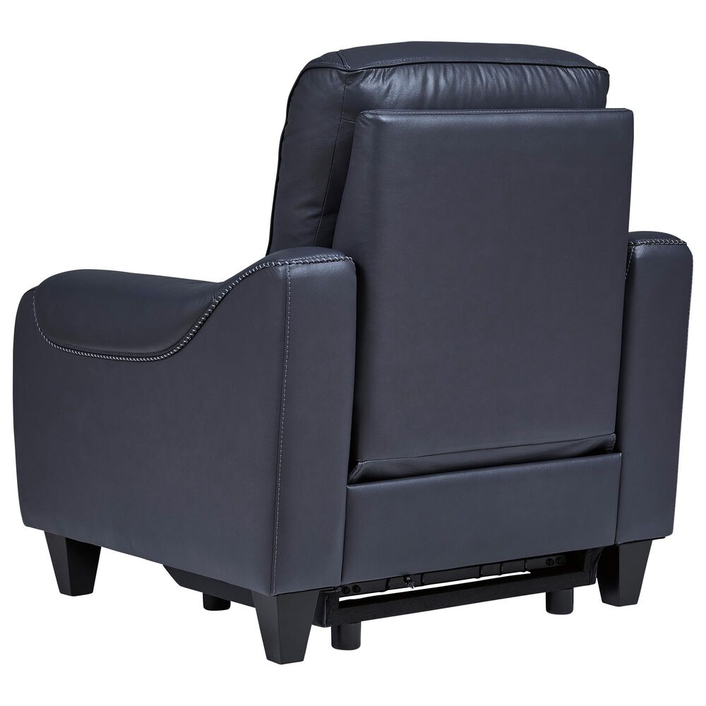 Ashley Mercomatic Power Recliner with Adjustable Headrest in Ocean, , large