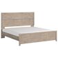 Ashley Senniberg King Panel Bed in Light Brown and White, , large