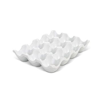 HIC Kitchen Porcelain Egg Crate in White, , large