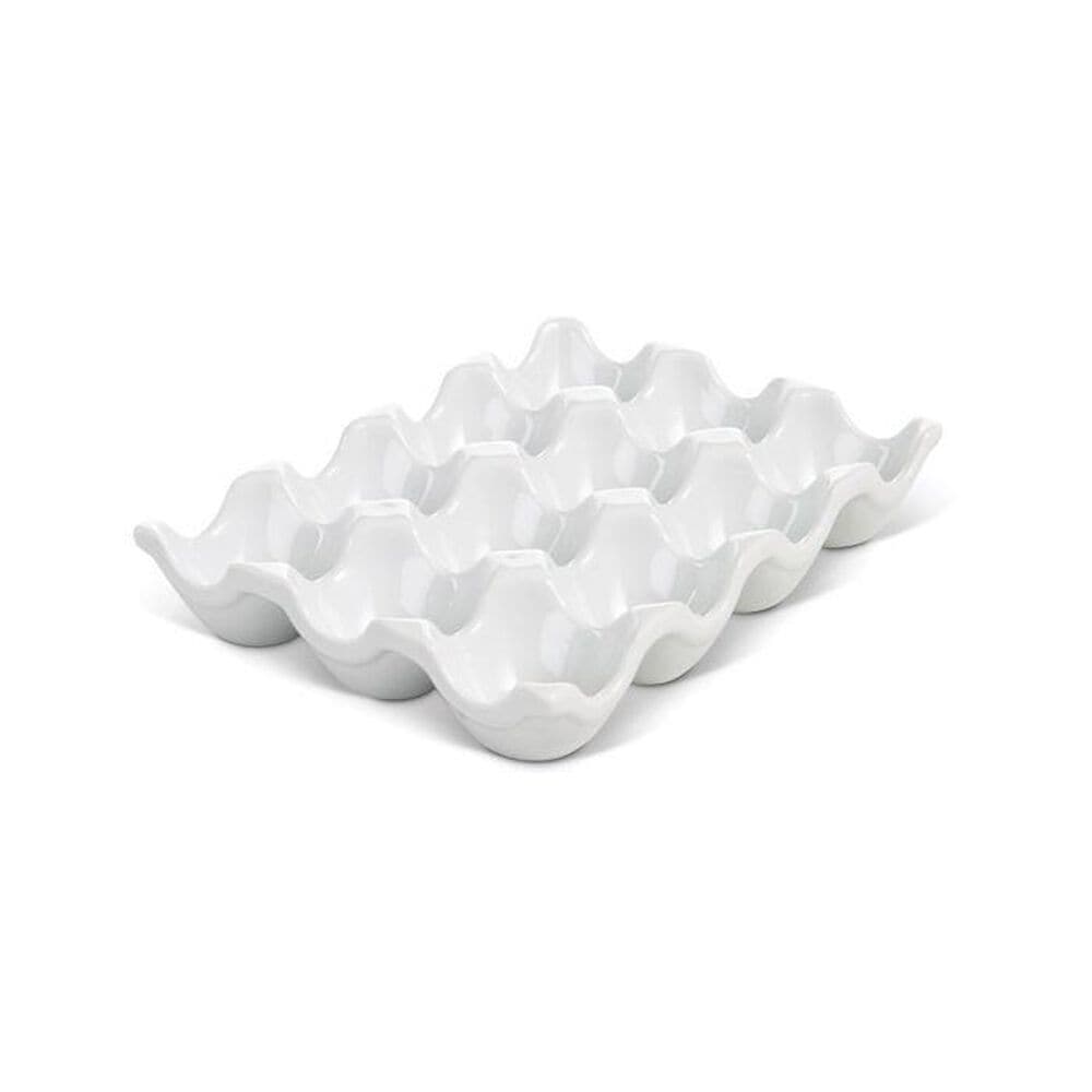 HIC Kitchen Porcelain Egg Crate in White, , large