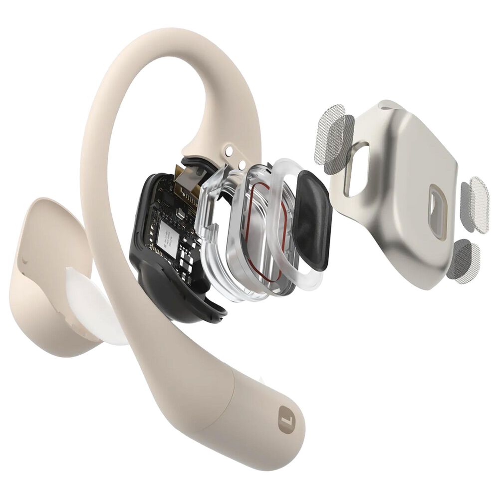 Shokz OpenFit Open-Ear True Wireless Earbuds in Beige, , large