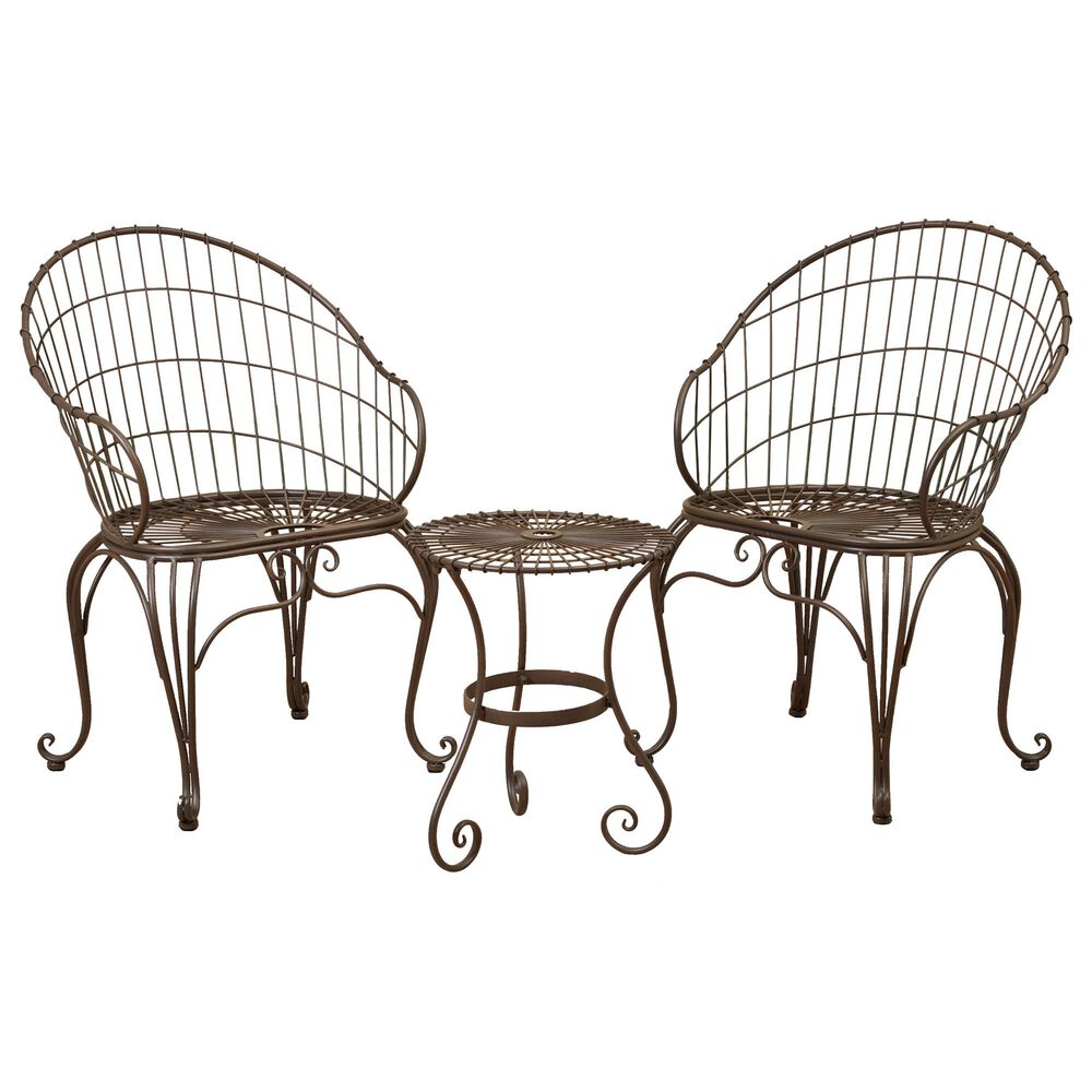 The Gerson Company 3-Piece Bistro Set in Antique Bronze, , large