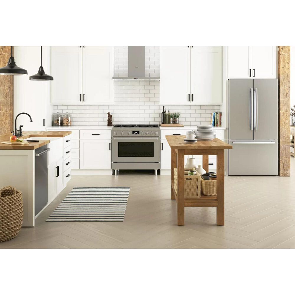 Bosch 3.4 Cu. Ft. Freestanding Gas Range with Convection in Stainless Steel, , large