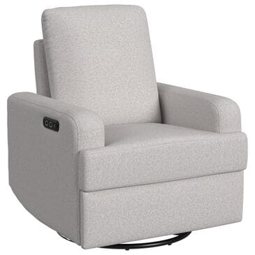 Eastern Shore Trey Power Nursery Glider Chair in Stormy Grey, , large