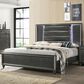Mayberry Hill Moonstone King Panel Bed in Grey, , large