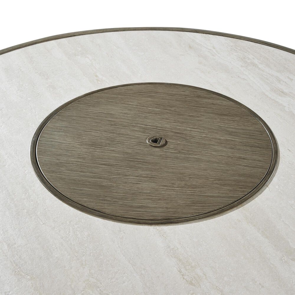 Ashley Rainier Ranch Round Fire Pit Table in Beige, , large