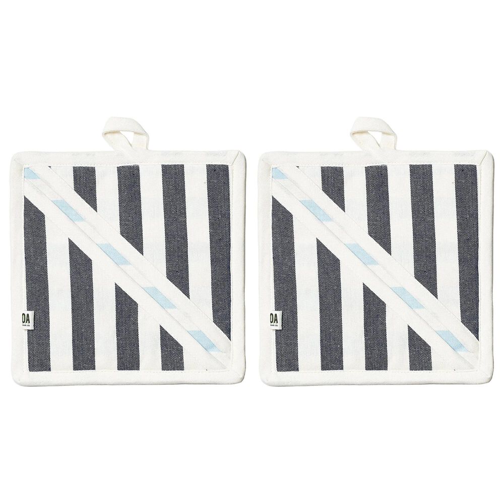 Once Again Home Re:Heat Pot Holder in Navy (Set of 2), , large