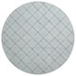 Dalyn Rug Company Soft Essentials Plaid Sky 8" Round Indoor/Outdoor Area Rug, , large