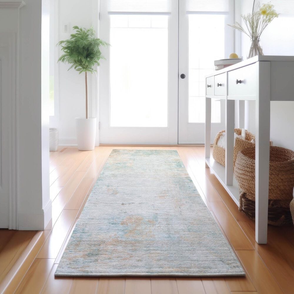 Dalyn Rug Company Ravenna RN1 2&#39;3&quot; x 7&#39;6&quot; Seafoam Runner, , large