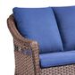 Sunwell Garden 5-Piece Patio Chat Set with Two Ergonomic Swivel Chairs in Navy, , large